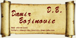 Damir Bojinović vizit kartica